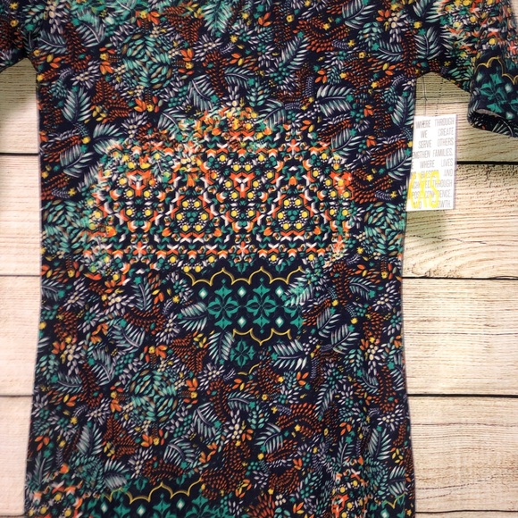 NWT LuLaRoe Julia XXS Kaleidoscope Dress - Picture 2 of 5
